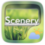Tema de widget de clima de paisagem icon