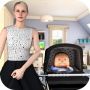 Pregnant mother game: Pregnant mom babysitting sim