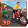 Kids Bicycle Rider Street Race