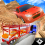 Racing Cars Trailer Truck 3D