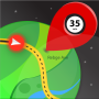 Głosowa nawigacja GPS Go, alerty o ruchu na żywo Trasa icon