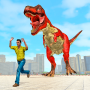 Angry Dino City Attack: Wild Animal Smasher Games