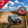 3d train and prado racing game fast cars