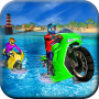 Beach Water Surfing Bike Racing Adventure