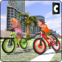 Acrobacias de niños en bicicleta encadenada icon