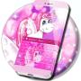 Teclado de unicórnio rosa fofo icon