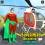 Superhero Helicopter Race