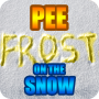 Pee on the snow. Greeting Card