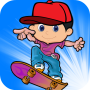 Skateboard freestyle & runbot rush runner