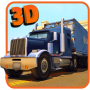 Real truck parking 3d trailer