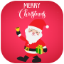 Pegatinas de regalo de Papá Noel y Año Nuevo de Navidad Parábolas icon
