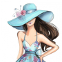 Glamorous girl wallpaper icon