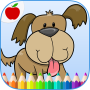 Dogs, Cats & Happy Pets Coloring Book Game