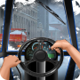 Drive Snowplow in City