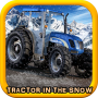 Tractor Drive: Wood Cargo Snowy Farm Roads