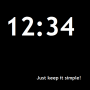 Minimalistyczny widget zegara icon