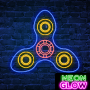 Glow Fidget Hand Spinner: Neon