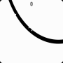 Cercle noir amusant jeu icon