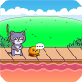 Kittens fishing for food-Clicker Game Restaurant