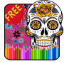 Adult Coloring Sugar Skull