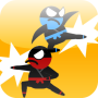 Jumping Ninja Fight : Two Player Game