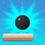 Ballon gonflable noir icon