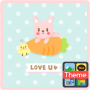 Tema de KakaoTalk do zoológico de cenoura icon