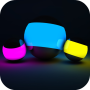 Fondo de pantalla de formas de colores icon