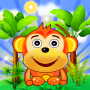 Popy Monkey Fruit Maze - Arcade Block Puzzle Game!