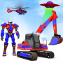 Grand Snow Excavator Robot Game: Robot Wars Games icon