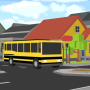 blocky city school bus parker