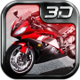 Pista de corrida de moto 3d icon