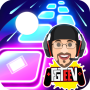 FGTeev Family Dancing Tiles Hop Music Game