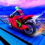 Impossible Track SuperHero Rooftop Moto Bike Rider