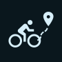 Rutas en bicicleta urbana icon