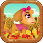 Filhote cachorro, executando, pata, pressa, patrulha icon
