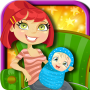Maman enceinte donne naissance icon