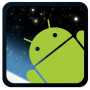 Droid в космосі Live Wallpaper icon