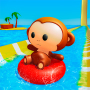 Monkey Aqua Summer Slide