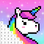 Pixel Color - Colorea por número, Pixel Art icon