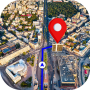 Mapa de Live Earth: navegación GPS icon