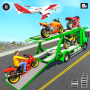 pilote d'avion transporteur de vélo: jeu de conduite de vélo icon