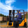 Forklift Sea Port Cargo Ship