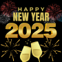 Feliz año nuevo 2025 icon