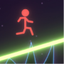 Neon Stickman Draw Runner