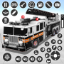 Fire Truck Robot Car Game