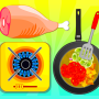 Fried Veg Chicken Salad - Juego de cocina icon