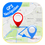​​GPS Dirección del mapa de navegación icon