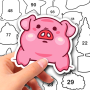 Sticker Puzzle: Colorful Book icon