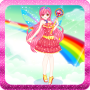 Rainbow fashion princess games